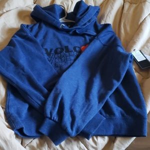 Blue Volcom Hearts Hoodie